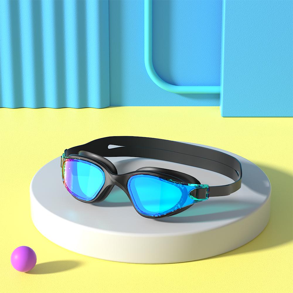 JSJM Новые очки для плавания HD Anti-Fog Профессиональные очки для плавания Силиконовые анти-УФ Регулируемые очки для плавания Взрослые унисекс