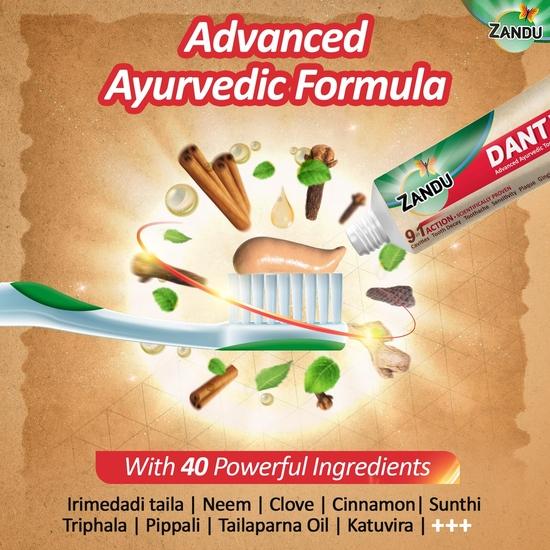 Zandu Dantveer, 500g, India’s 1st Ayurvedic Toothpaste with Irimedadi Oil | Scientifically Proven Formula |Fights 9 Dental Problems