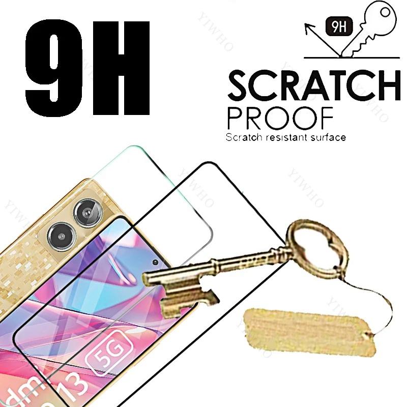 Protective Glass For Xiaomi Redmi Note 13 Pro Plus 12 11 10 Redmi 15C 14C 13C 12C 10C 10 A3 A5 9C Poco X6 X7 Pro M5S M6 M7 Full Cover Screen Protector
