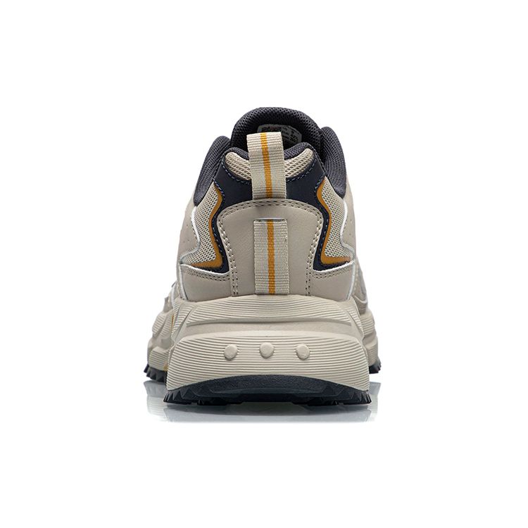 Li-Ning Supportive Trendy Non-Slip Lightweight Low-Top Sports Casual Shoes Men Sneakers Beige ARLQ001-7