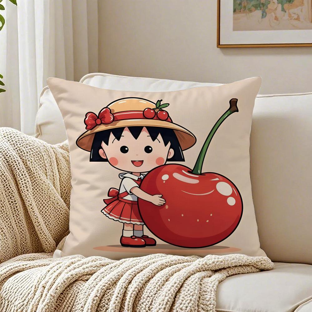 Милая Классическая Аниме CCherry Marukochan Наволочка Подушка Антипылевой Клещ Декор Гостиной Дивана Подушка Комната