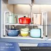 Kitchen Retractable Drain Trough Storage Rack, Cabinet Layered Rack, Storage Rack Layered Rack, Multifunctional Pot Rack