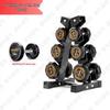 Tangquan Solid Steel Fixed Dumbbell Set with Storage Rack