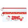 K Company Sanrio Characters Clear Double Zipper Pouch Hello Kitty SAC-CWF-KT
