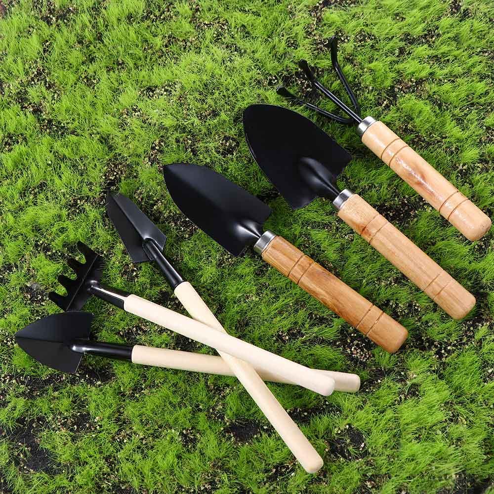 Wooden Handle Digging Weeding Multifunctional Bonsai Tools Shovel Garden Shovel Small Rake Spade