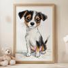 Śliczny Jack Russell Terrier - Plakat Dla Dzieci Śliczny Jack Russell Terrier - Plakat Dla Dzieci, 50X70 Cm, Bez Ramy, Papier Matowy 230 Gsm