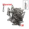Portable Line tackle Stainless Steel Barrel Swivel Fast lock  Connector Fishing Hanging Snap