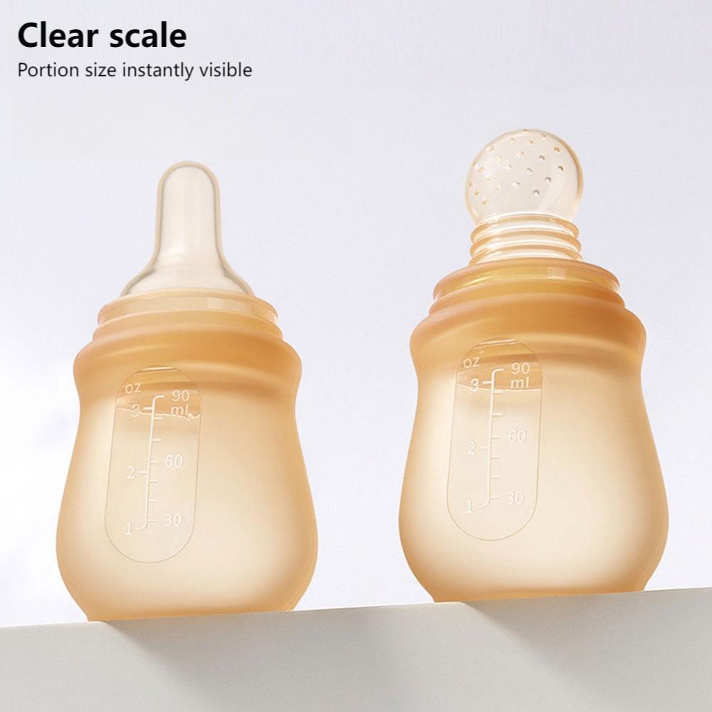 Silicone Baby Rice Paste Squeeze Feeding Bottle Spoon Infant Food Supplement Feeder Rice Cereal Bottle Milk Bottle Baby Feeding Tool