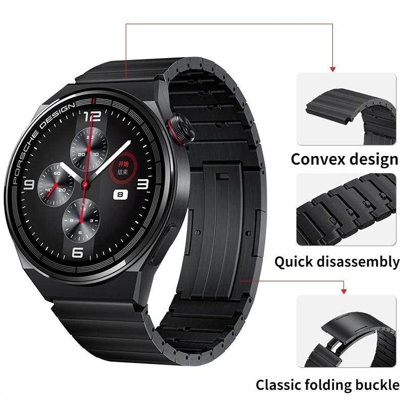 22мм Титановый ремешок для Huawei Watch 6 GT4-5-6 Pro 46мм Модный легкий металлический браслет для Amazfit GTR 4 3/Balance 2/Bip 6 5