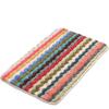 Color Wavy Flocking Floor Mat Home Living Room Bedroom Square Carpet Bathroom Toilet Absorbent Non-slip Foot Mat