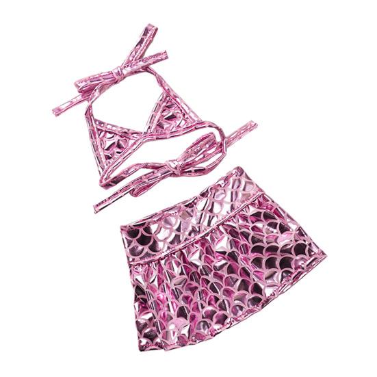 Бикини-платье для собак, сверкающий купальник для собак, купальный костюм «русалка» с блестящей чешуей, летний пляжный наряд для маленьких и средних кошек и собак