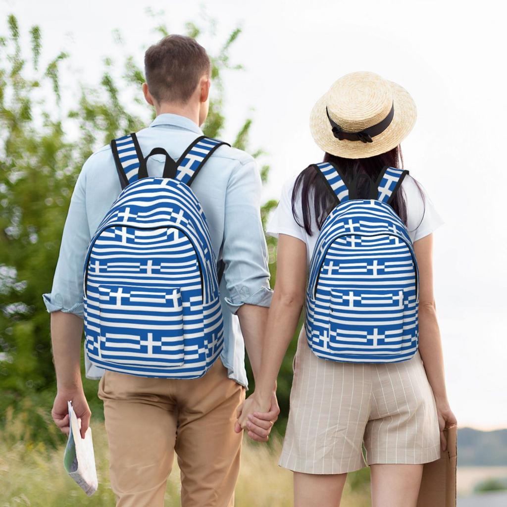 Рюкзак с флагом Греции Горячая распродажа Daypack Большая вместимость Мальчики Девочки Сумка для книг Школьная сумка Наплечные сумки для мужчин Женщин