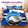 Atalanta BC Football Pattern Bedding,Quilt Set Quilt Cover Pillowcase Home Birthday Gift (1*duvet cover+2*pillowcase,without core)