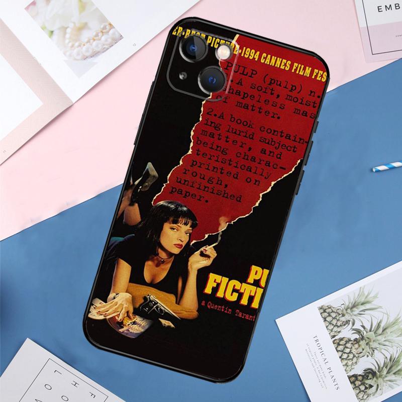 Чехол для телефона КРИМИНАЛЬНОЕ ЧТИВО для iPhone 14 11 12 13 15 16 Pro Max Mini XS XR X 6 Plus Мягкий чехол Capa