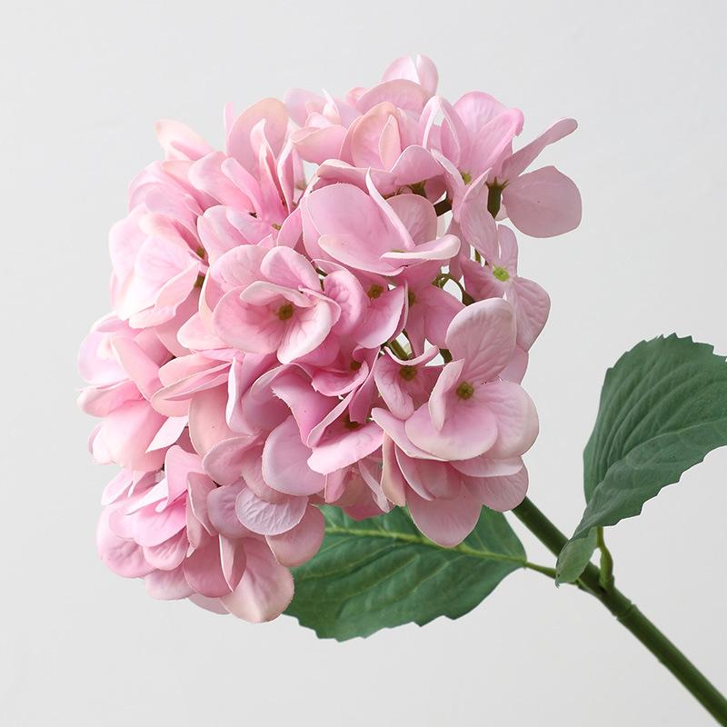 Feel moisturizing simulated hydrangea, home living room decorative flower bonsai decoration, fake flower