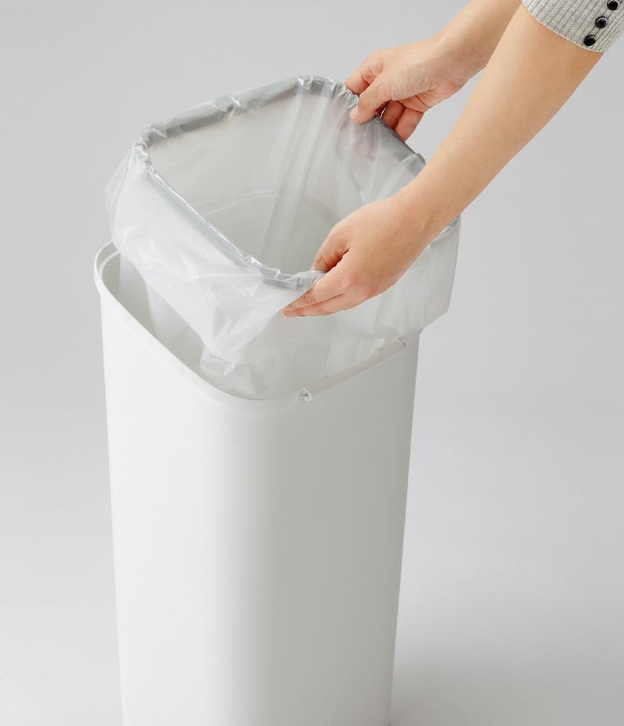 Squirrel Trash Can Push Dust Box Slow Opening Lid Metal 19L Smooth 20 Set of 2