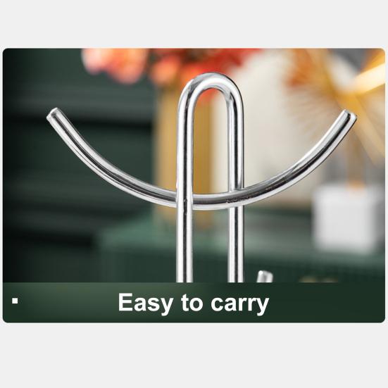 Металлическая подставка-держатель для чашек, 6 крючков, держатель для кофейных кружек, высокая грузоподъемность, подставка-дерево для чашек, органайзер для демонстрации чашек, для кухонной столешницы