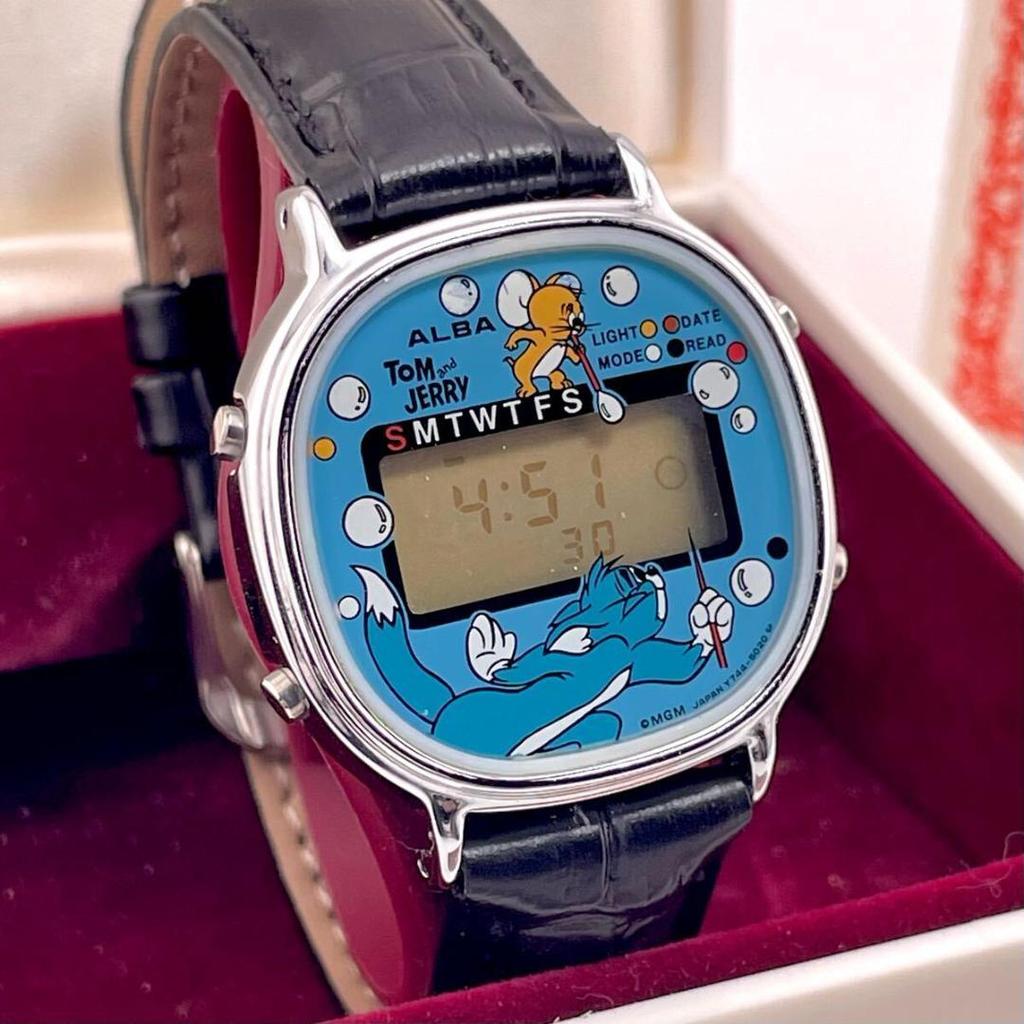 [USED] Battery/Band/Working Tom and Jerry Seiko Alba Vintage Watch