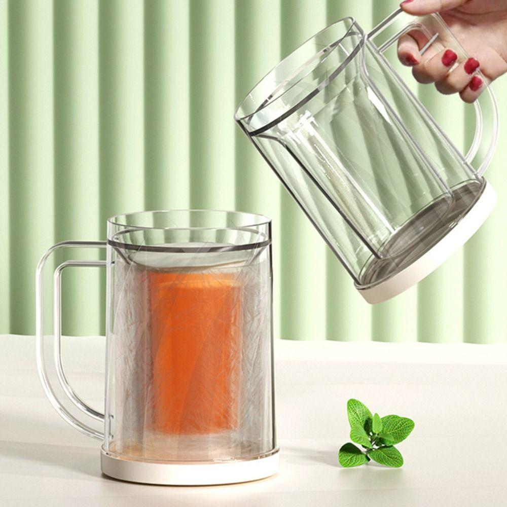 Double Layer Liquid Refrigerator Frozen Cup Summer Drink Glass Beer Mug Transparent Beer Mugs