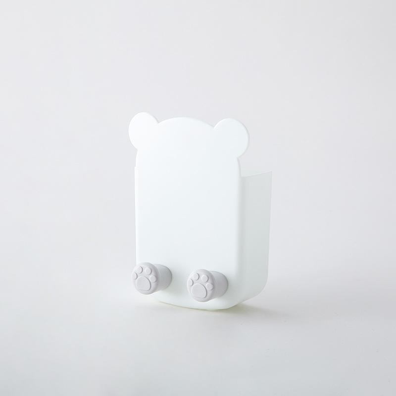 Мультяшный дырокол, настенный ящик для хранения, органайзер, пульт дистанционного управления телевизором, держатель для зарядки мобильного телефона в форме медведя
