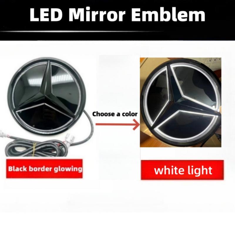 Car Front Grilled Star Emblem LED Illuminated Logo White Blue Red Light for Mercedes Benz W253 W204 W205 W213 glc gle w166 w176