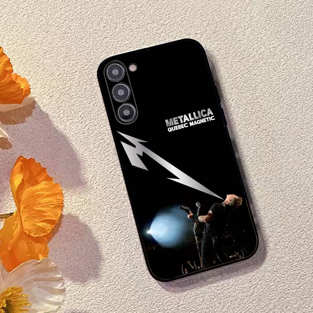 M-METALLICA Rock band Phone Case Black Silicone Soft For Samsung Galaxy A73,A72,A71,A70,A53,A52,A51