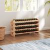 Wooden Crate for 48 Bottles 114x28x56.5cm Natural Wood