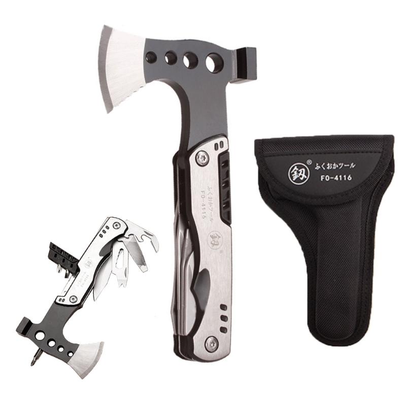 Camping Multitool Hatchets Multi Plier Survival Gear for Outdoor Hunting Hiking Escape Tool With Hammer Knife
