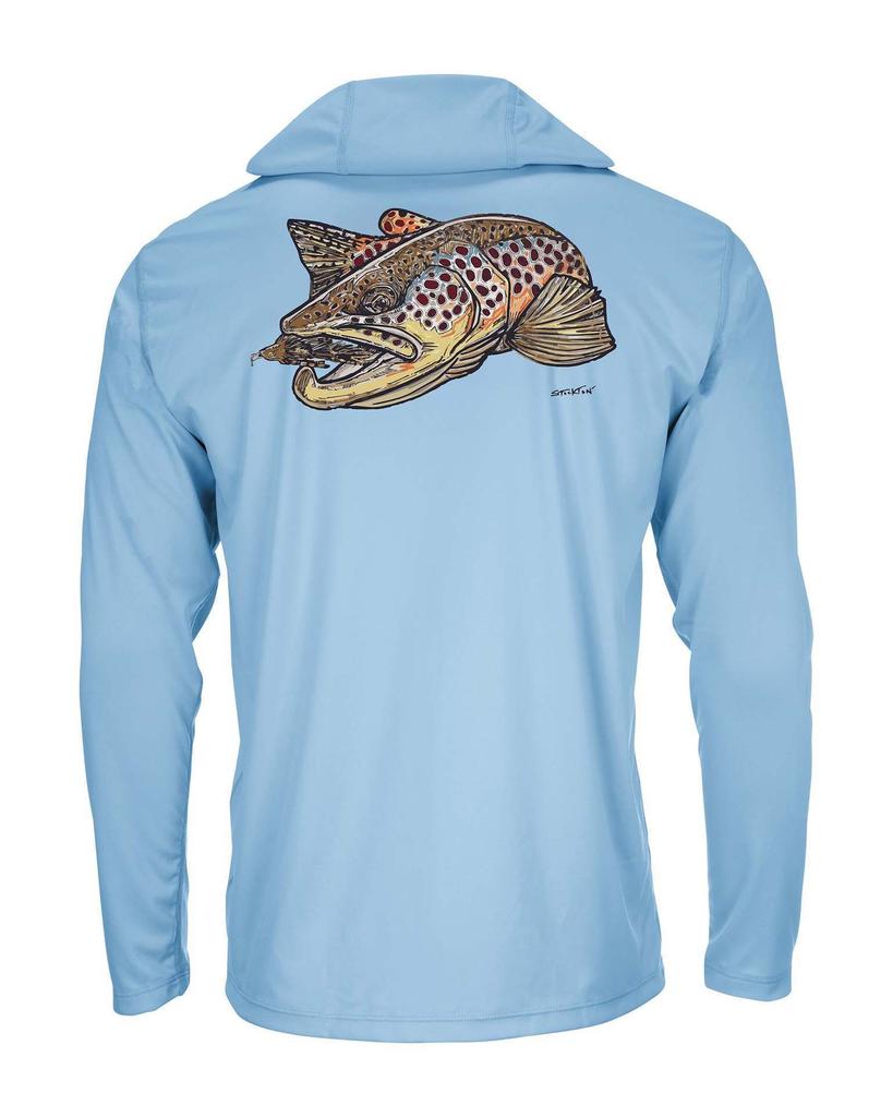 Cross-border SIMMS fishing suit UPF50 long-sleeved hoodie quick-drying breathable sunscreen clothes Luya outdoor T-shirt new