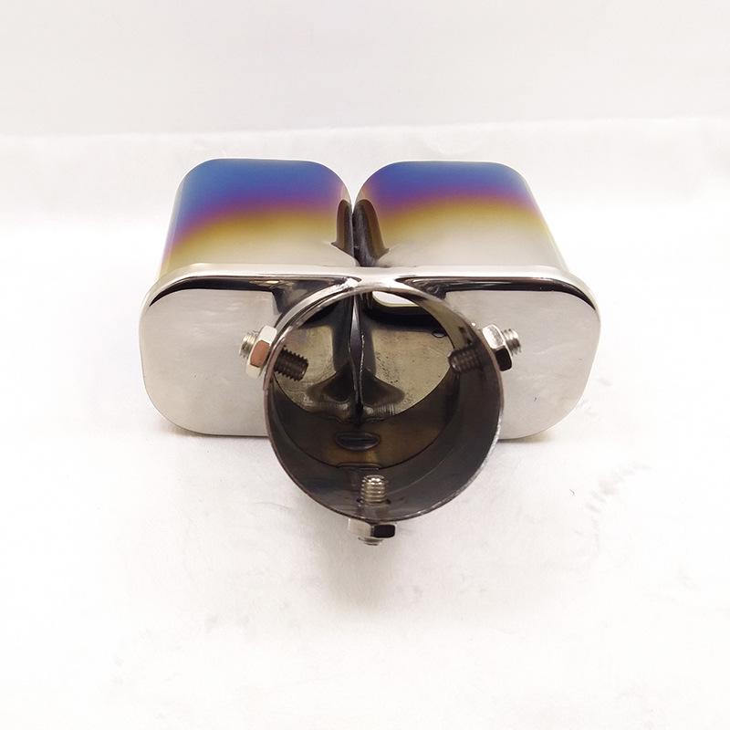 Stainless Steel Blue-Plated Exhaust Tailpipe for Corolla, Fox, Vitara, Vezel, XRV, Fit