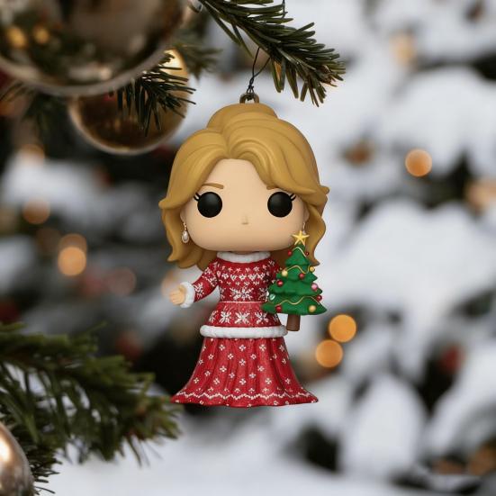 Адвент-календарь 24 дня Обратный отсчет Коробка ПВХ Украшение с сюрпризными миниатюрами Рождественский декор для отсчета времени для елки и коллекционеров