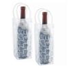 2 Pack Wine Chiller, Ice Wine Bag, Gel Wine Bottle Cooler Ice Freezer Bag, Wine Bottle Chiller Cooler, White