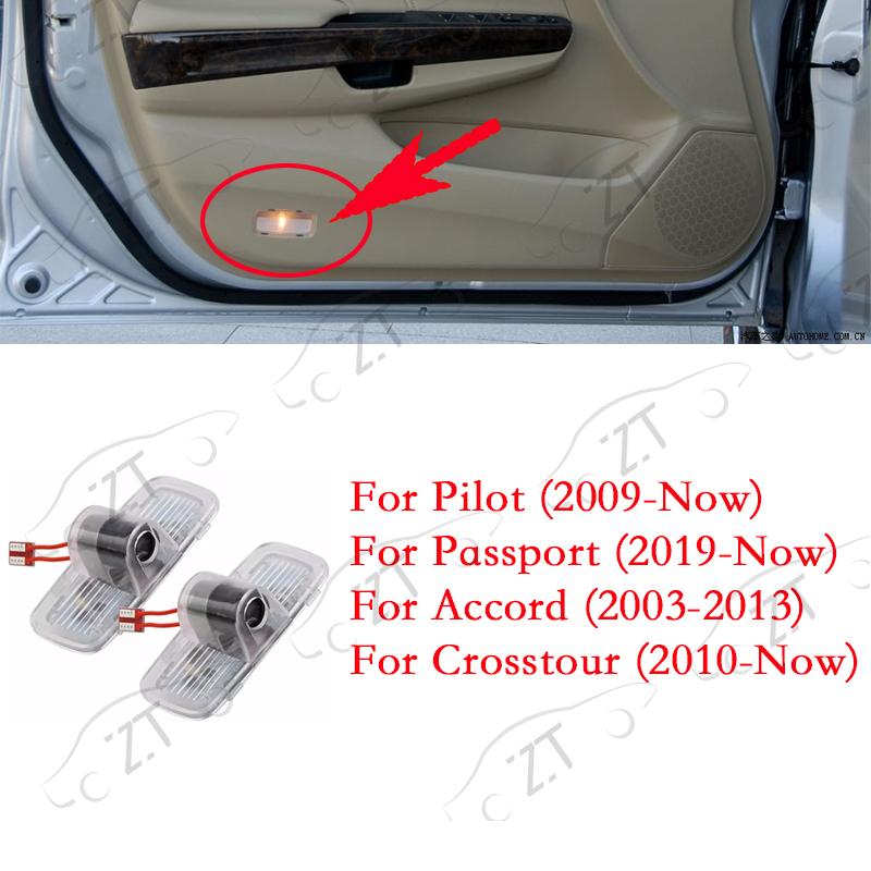 For Honda Accord Odyssey Elysion Inspire Pilot Passport HD Glass Lens Car Door Light Laser Decor Projection  pq4 Lamp Never Fade