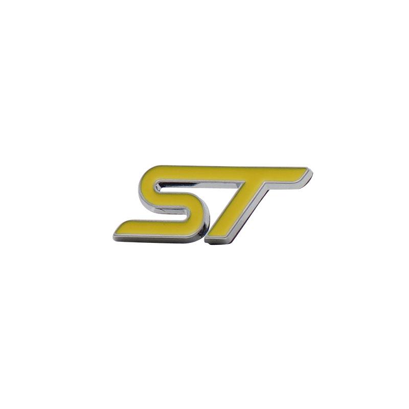Car Styling ST for Steering Wheel  Car Fender Side Trunk Nameplate Decal Emblem Badge Sticker