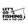[KAIMIRU STORE] Fishing Fishing Sea Fishing Outdoor Camping Hiace Gymny DIY VANLIFE Light Car Decal Sticker (k_002h Black Fishing)
