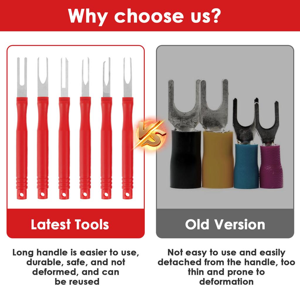 Набор для снятия автомобильных клемм 36 шт. Многоразовый инструмент для извлечения контактов электрических проводов, штекеров и разъемов. Инструменты для извлечения контактов из нержавеющей стали