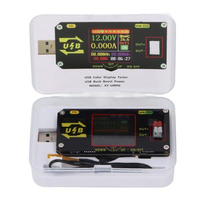 USB-тестер с 1,44-дюймовым ЖК-экраном, интерфейсом USB 3.0, вольтметром и амперметром, тестером емкости и протоколов быстрой зарядки