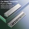 Car Metal Temporary Parking Plate Magnetic Number Fluorescent Green Sticker Auto Parking Plate Hidden Temporary Parking Card