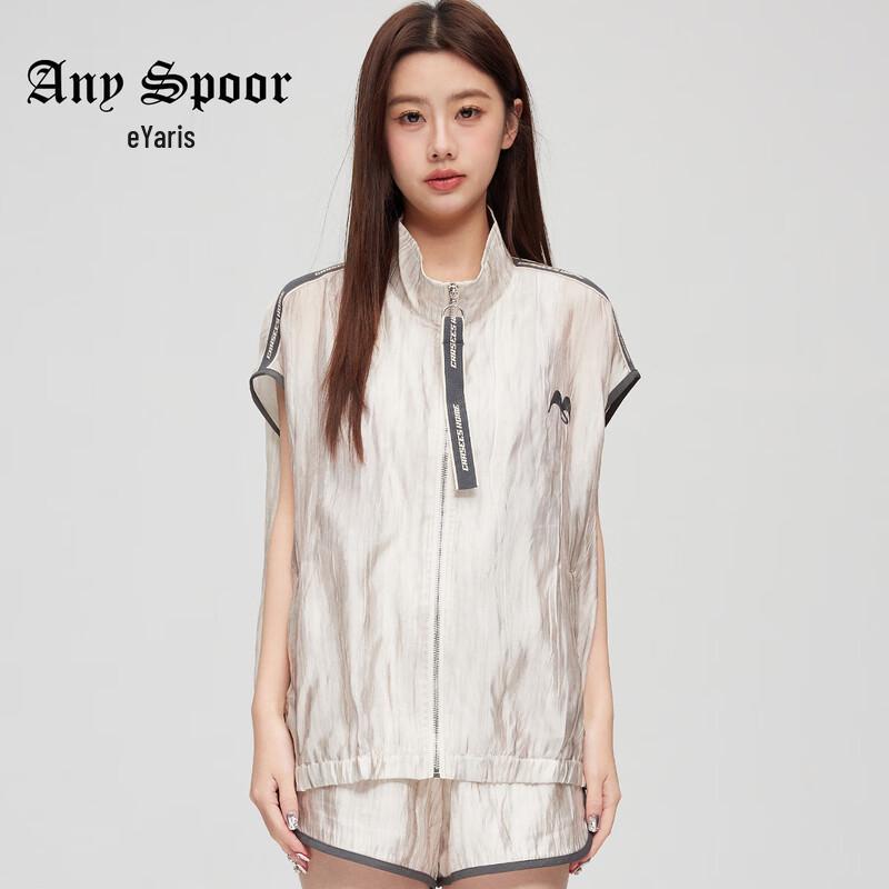 ANY SPOOR Summer Fashion Thin Mid-Length Short Sleeve Coat