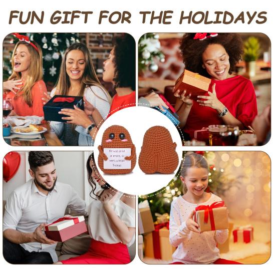 Картофельная кукла Милая кукла ручной работы, связанная крючком Кукла для эмоциональной поддержки, приносящая позитив Украшение для дома, для стола