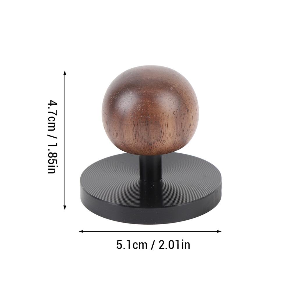 Spherical Wooden Handle Coffee Hammer Aluminum Alloy Coffee Press Tool Coffee Making