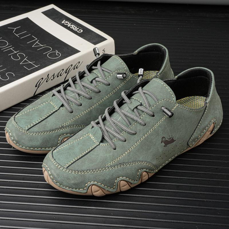 Модная мужская спортивная и повседневная обувь Белая кожа Плоская подошва Студенческая обувь для ходьбы Нескользящая и легкая Обувь для тенниса на одну ногу