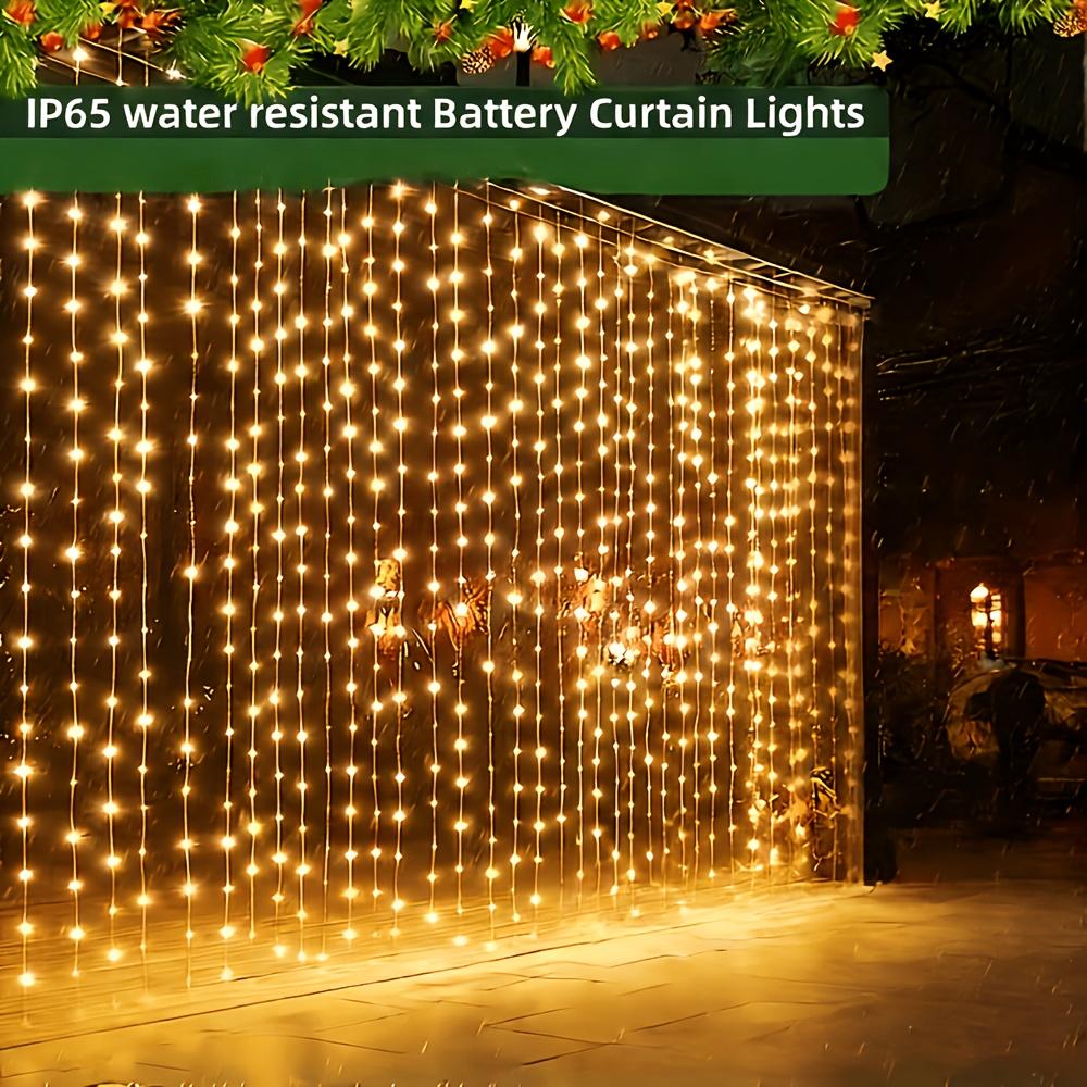Солнечные Гирлянды-Шторы 3x3M 300 LED Сказочные Праздничные Украшения Рождество День Рождения для Вечеринки Сада Дома Свадебное Украшение