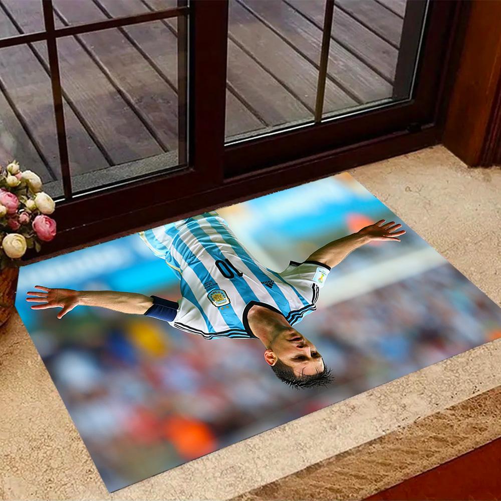 Argentina's Messi Celebrates Floor Rug Office Rug Design for Bedrooms Dormitory Decorate room Outdoor Anti-slip Rug Office home decor