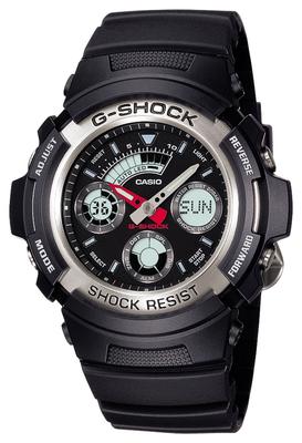Часы черные [Casio] G-Shock [] AW-590-1AJF мужские