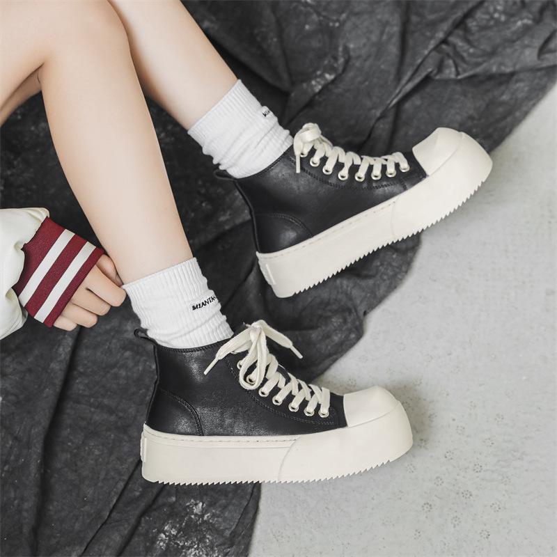 Туфли Дерби с большой головой и перевернутой головой, мужские новые, толстая подошва, увеличивающая высоту, высокие туфли для доски, модная мужская пара 55427-J