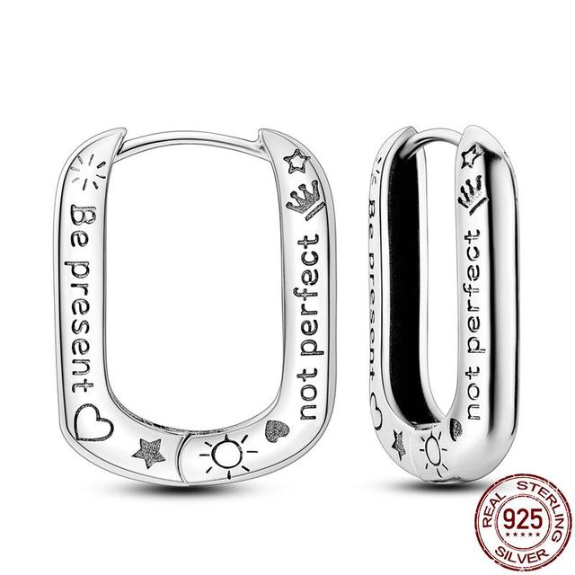 Серьги для женщин, серебро 925 пробы, серьги-кольца, стерлинговое серебро 925 пробы, оригинальный сертифицированный женский трендовый подарок