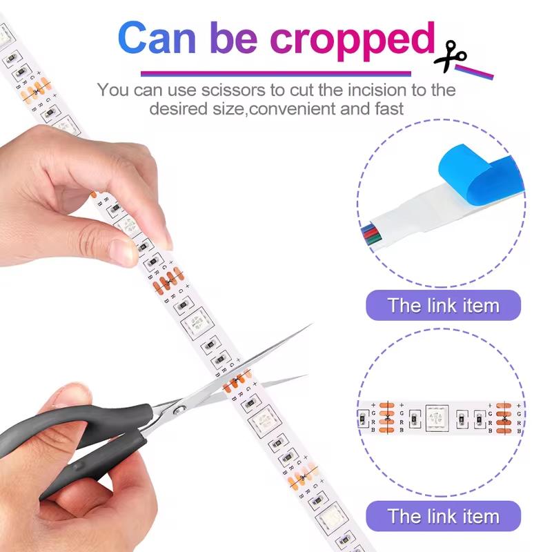 1/3/5M светодиодная лента с изменением цвета 5050 RGB USB гибкие огни с 24 клавишами ДЛЯ детской игровой комнаты домашней вечеринки подсветка телевизора