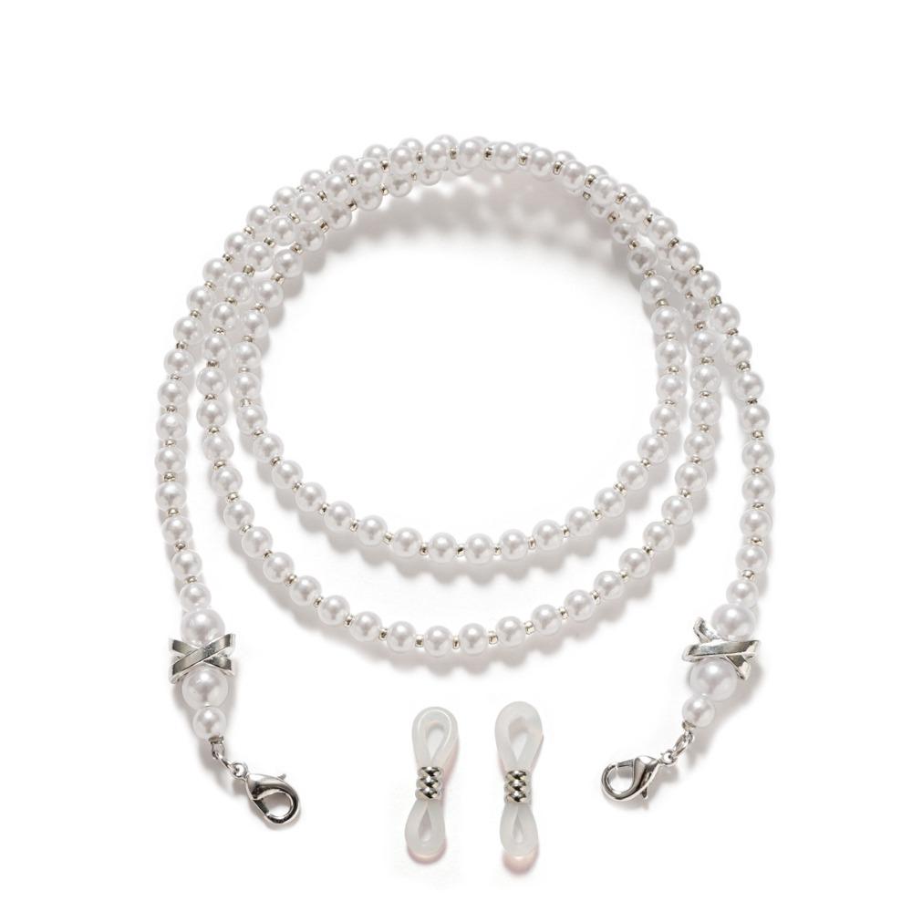 Цепочка для очков против отсоединения Имитация жемчуга Ремешок для очков Новая веревка для очков На открытом воздухе