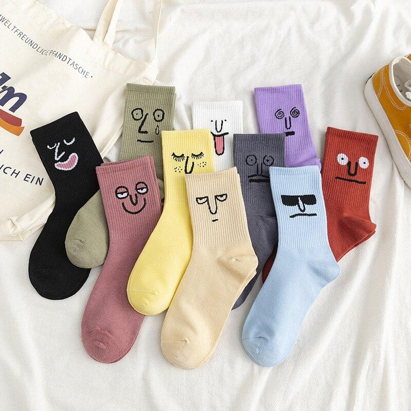 Fashion Woman Socks Cartoon Print Kawaii Cute Socks Casual Unisex Men Women Harajuku Streetwear Hip Hop Skateboard Crew Sock 4839